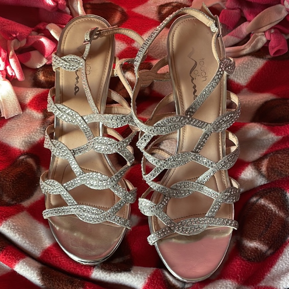 Silver heels